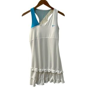 Nike White Mini Dress with Teal Accent